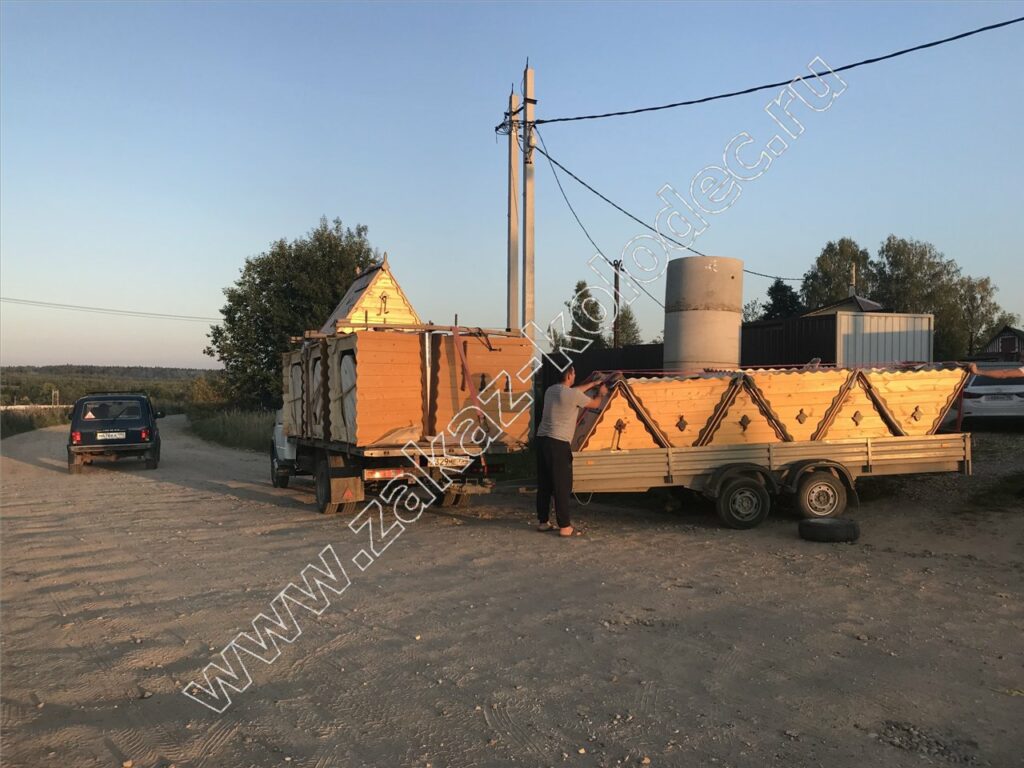 доставка колец и домика для колодца бесплатно